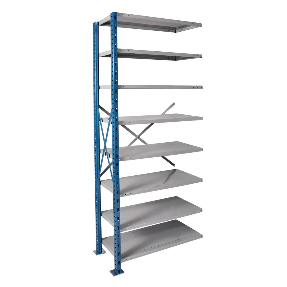 Hallowell H-Post High Capacity Shelving 707 Marine Blue Posts Side Sway Braces