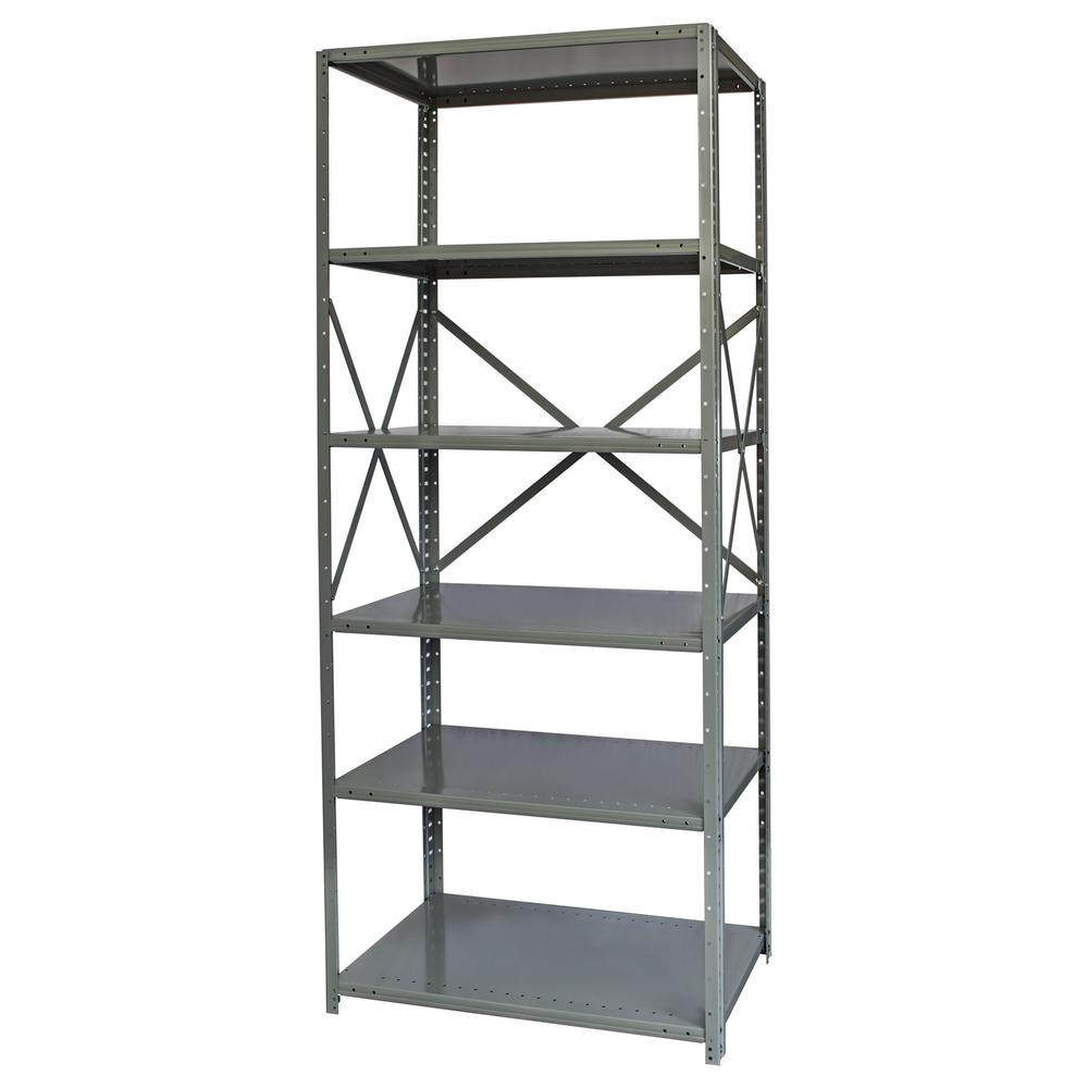 Hallowell Hi-Tech Free Standing Shelving 725 Dark Gray