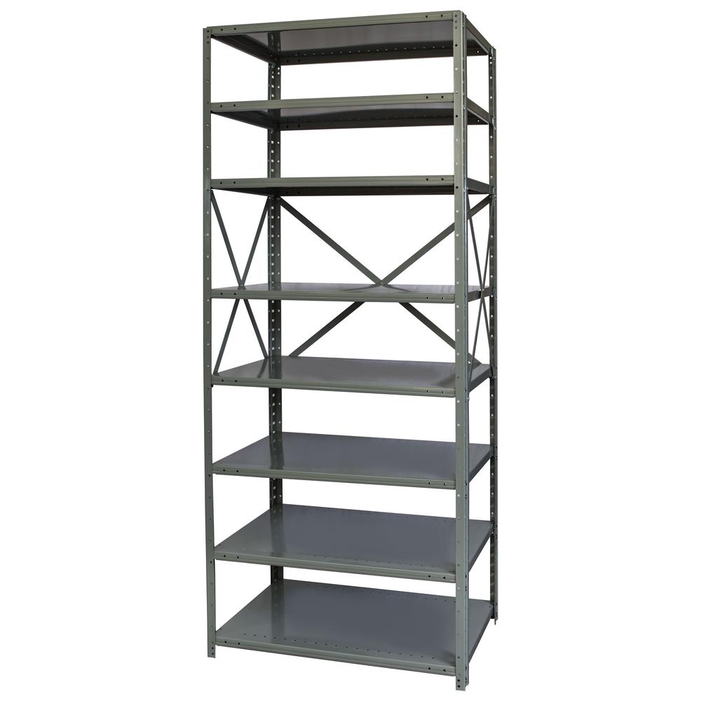 Hallowell Hi-Tech Free Standing Shelving 725 Dark Gray
