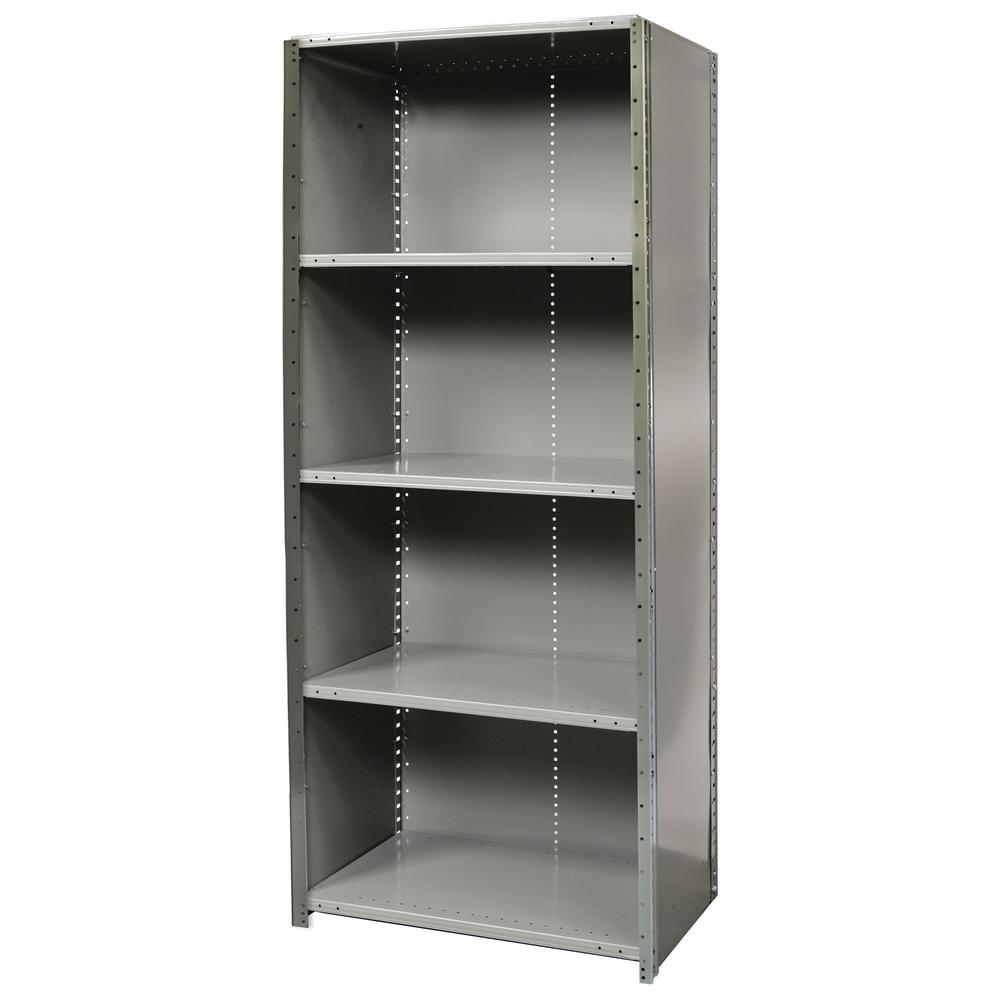 Hallowell Hi-Tech Free Standing Shelving 725 Dark Gray