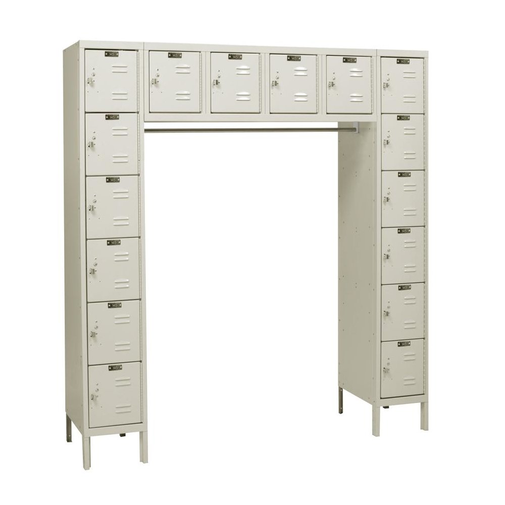 Hallowell Premium Locker, 729 Tan, 16-Person, , Knock-Down