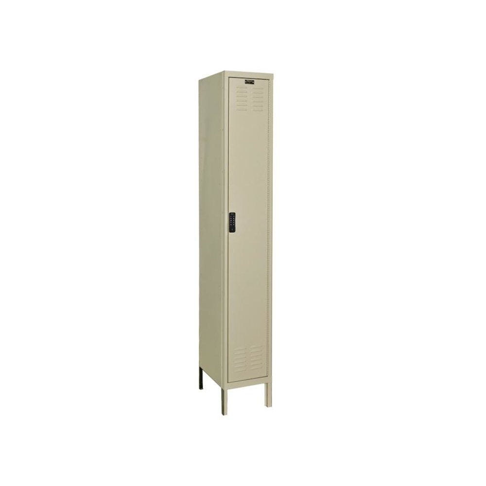 Hallowell DigiTech Electronic Locker, 729 Tan, Single Tier, 1-Wide, Assembled