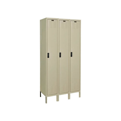 Hallowell DigiTech Electronic Locker, 729 Tan, Single Tier, 3-Wide, Assembled