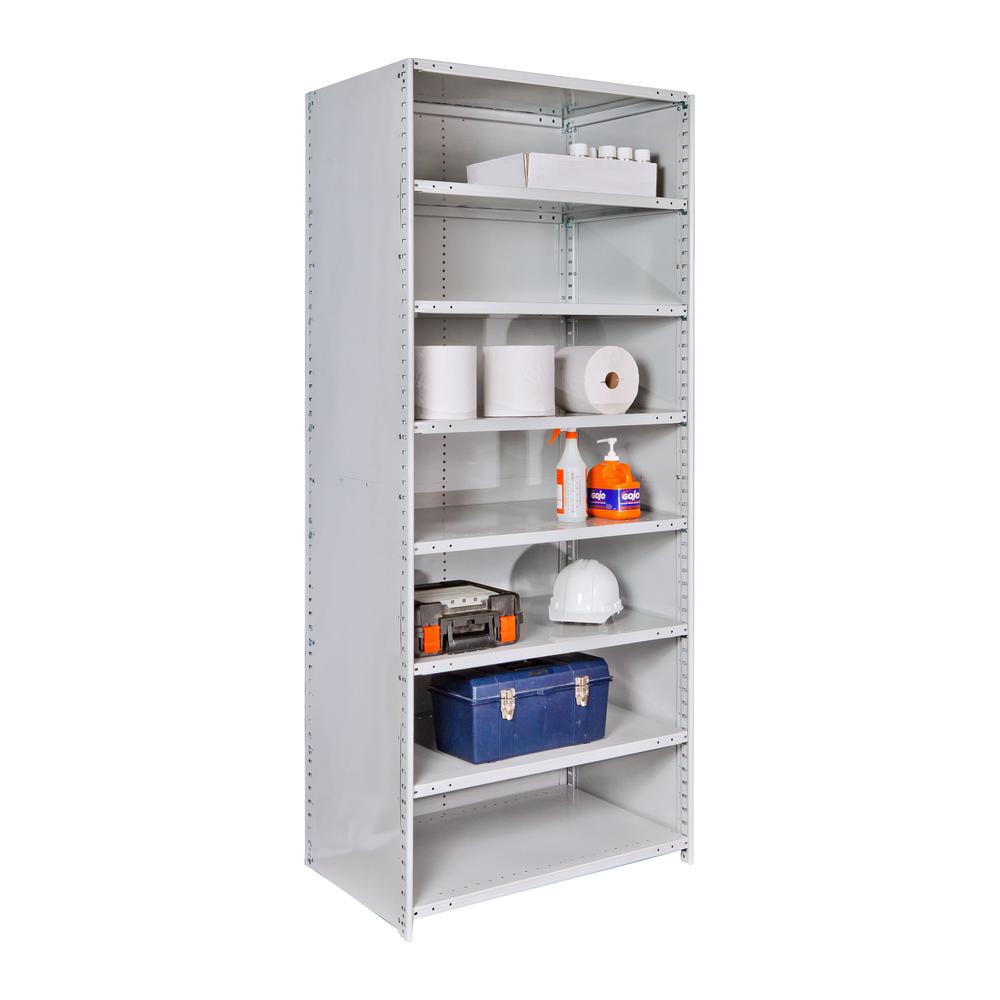 MedSafe Antimicrobial Hi-Tech Shelving 711 Light Gray