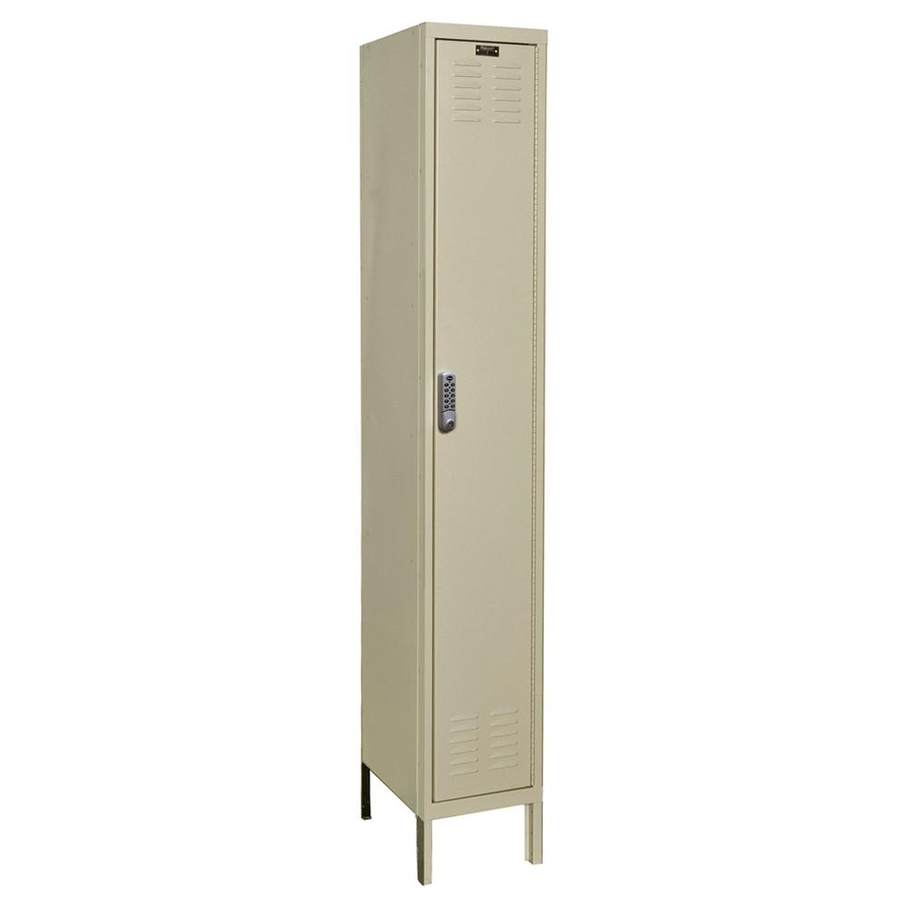 Hallowell DigiTech Electronic Locker, 729 Tan, Single Tier, 1-Wide, Assembled