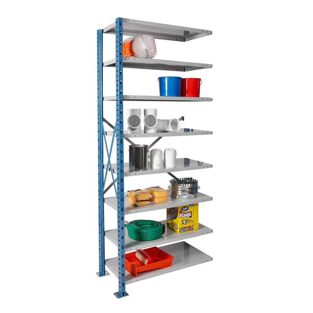 Hallowell H-Post High Capacity Shelving 707 Marine Blue Posts Side Sway Braces
