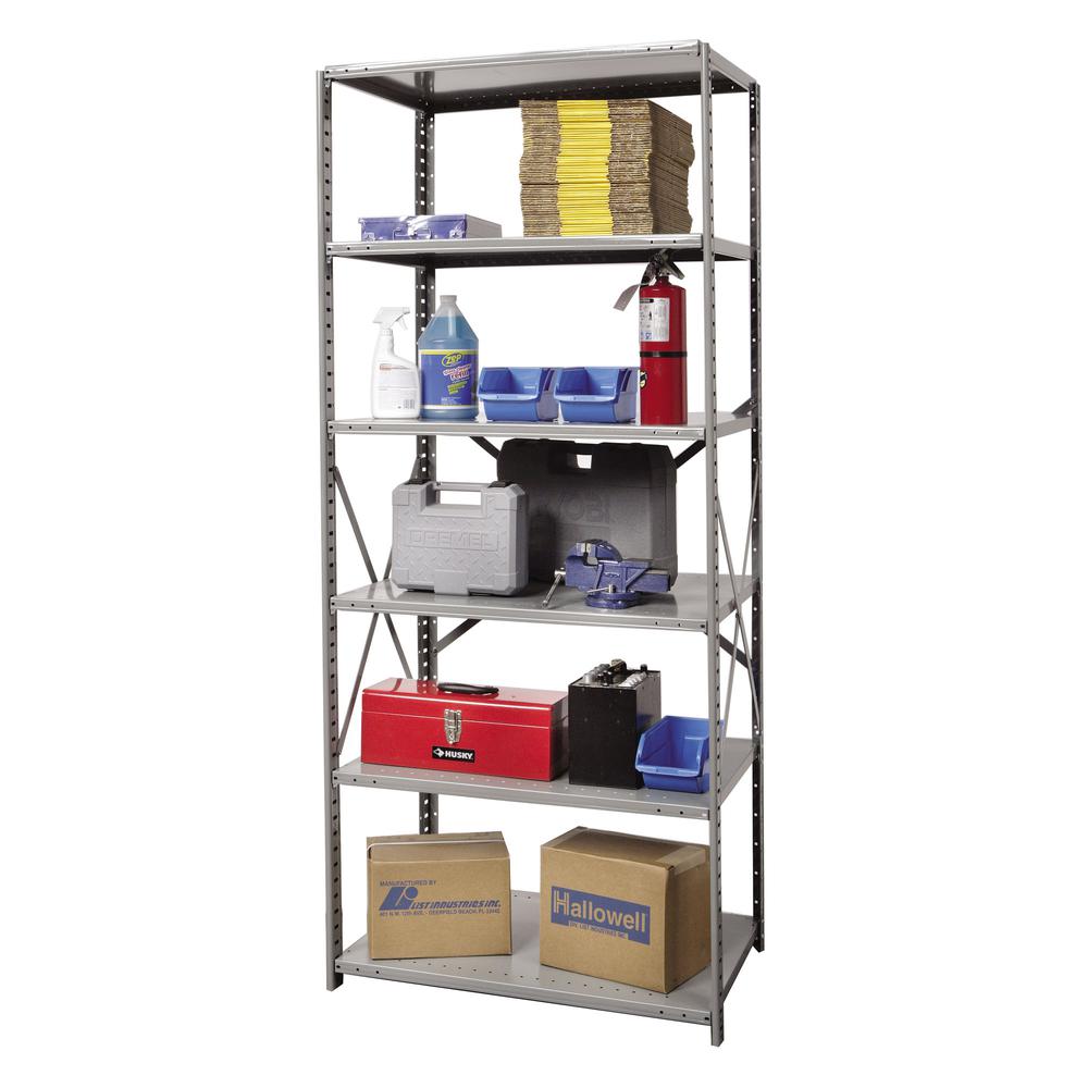 Hallowell Hi-Tech Metal Shelving 725 Dark Gray