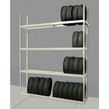 Rivetwell, Single Row, Tire Storage Shelving 729 Tan 3 Levels Add-on Unit