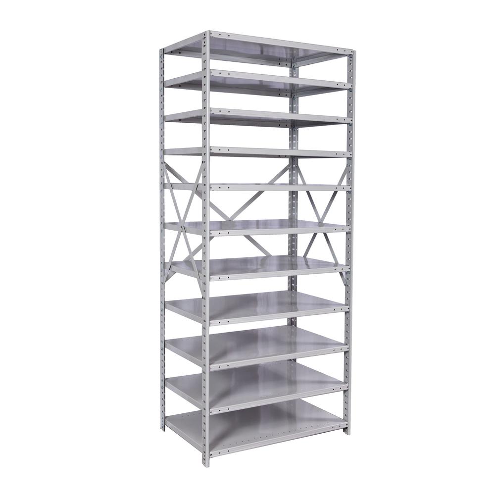 MedSafe Antimicrobial Hi-Tech Shelving 711 Light Gray