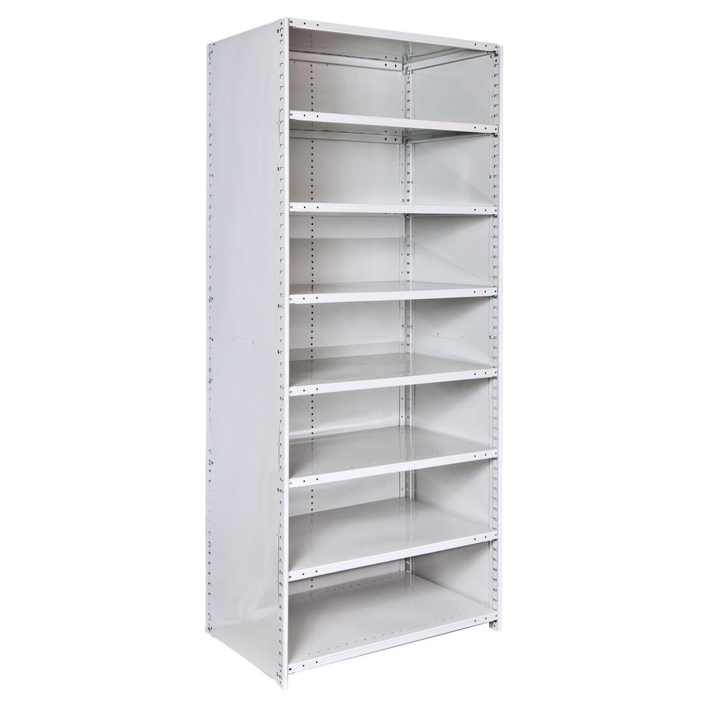 MedSafe Antimicrobial Hi-Tech Shelving 711 Light Gray