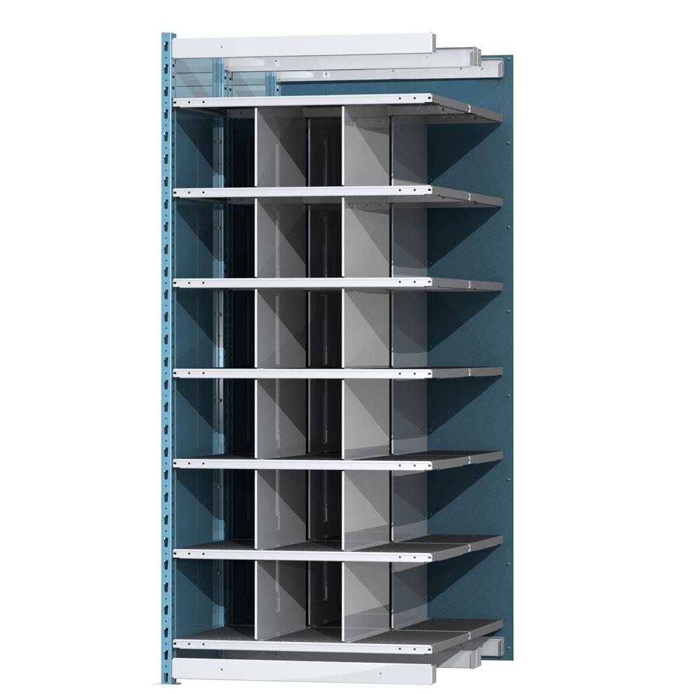 Hallowell Deep Bin Shelving 707 Marine Blue Posts Sides