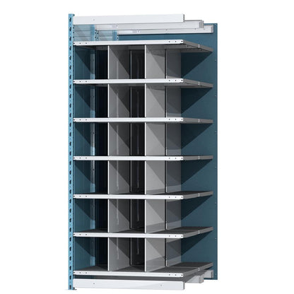 Hallowell Deep Bin Shelving 707 Marine Blue Posts Sides