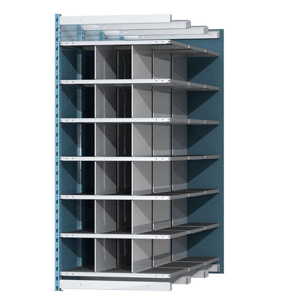 Hallowell Deep Bin Shelving 707 Marine Blue Posts Sides