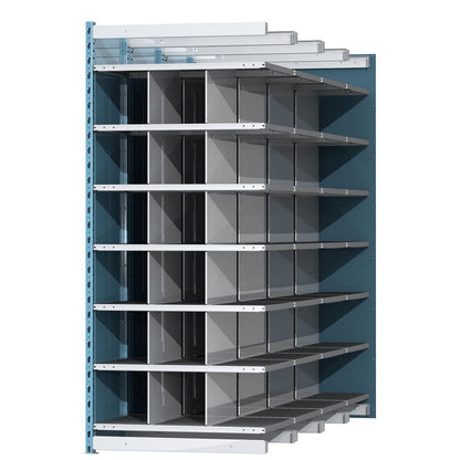 Hallowell Deep Bin Shelving 707 Marine Blue Posts Sides
