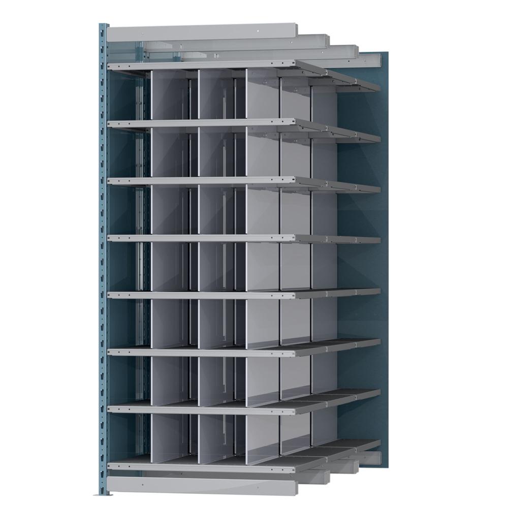 Hallowell Deep Bin Shelving 707 Marine Blue Posts Sides