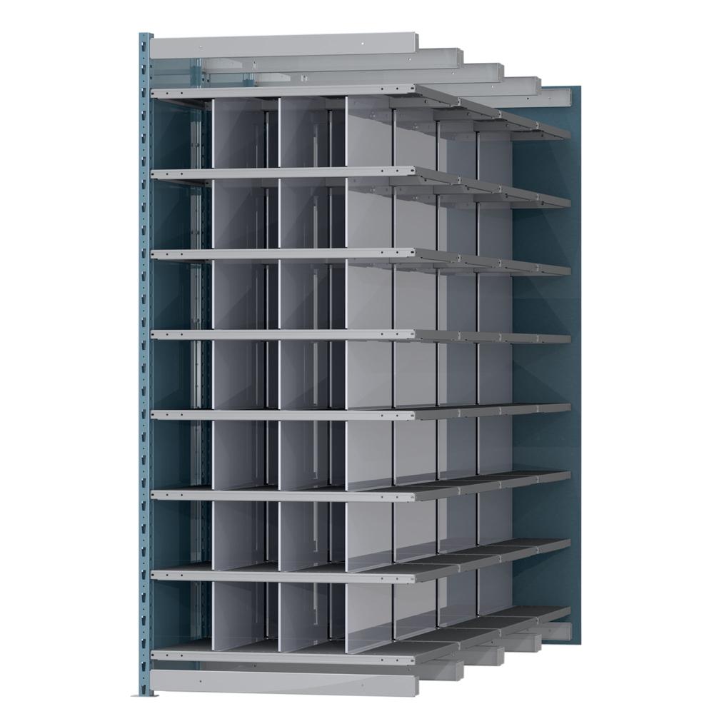 Hallowell Deep Bin Shelving 707 Marine Blue Posts Sides