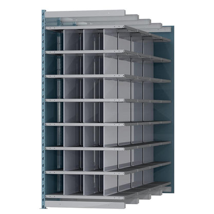Hallowell Deep Bin Shelving 707 Marine Blue Posts Sides