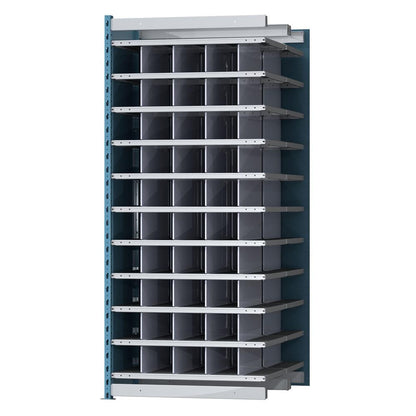 Hallowell Deep Bin Shelving 707 Marine Blue Posts Sides