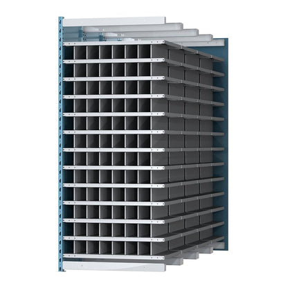 Hallowell Deep Bin Shelving 707 Marine Blue Posts Sides