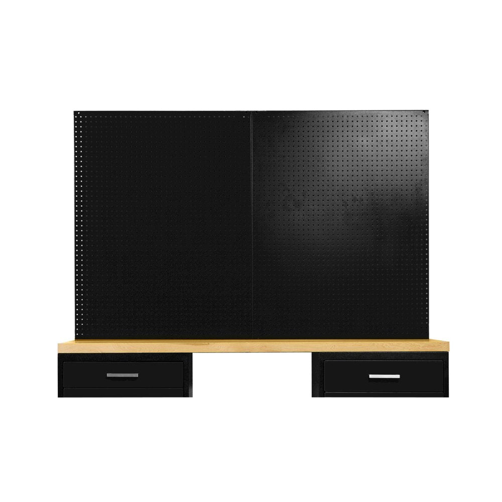 Fort Knox Pegboard, 72"W x 0.75"D x 44.25"H, Red (textured)