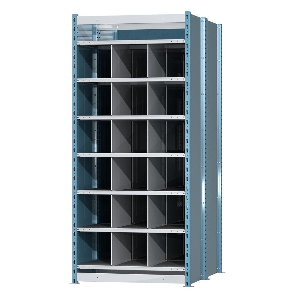 Hallowell Deep Bin Shelving 707 Marine Blue Posts Sides