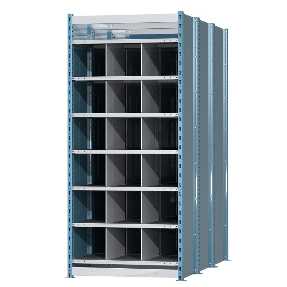Hallowell Deep Bin Shelving 707 Marine Blue Posts Sides