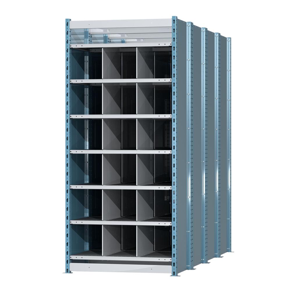 Hallowell Deep Bin Shelving 707 Marine Blue Posts Sides