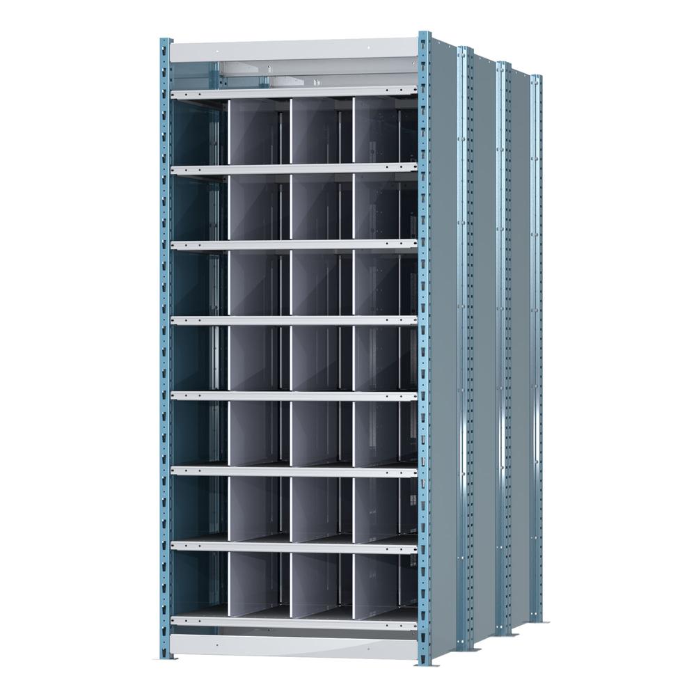 Hallowell Deep Bin Shelving 707 Marine Blue Posts Sides