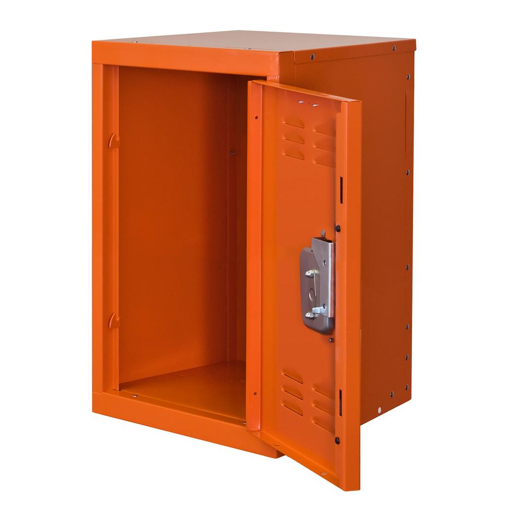 Hallowell Kid Mini Locker, 728 Hoop (orange), Single Tier, 1-Wide, Knock-Down