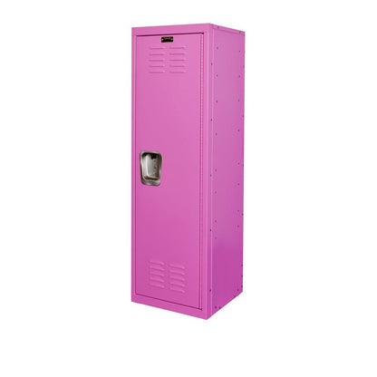 Hallowell Kid Locker, 1133 Bubble Gum (pink), Single Tier, 1-Wide, Knock-Down