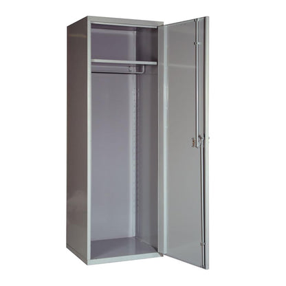 Hallowell SecurityMax Locker, 711 Light Gray, Single Tier, 1-Wide, All-Welded