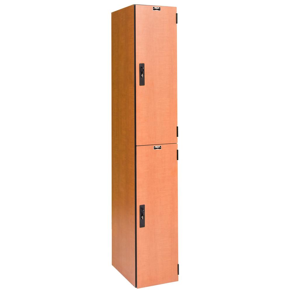 VersaMax Phenolic Locker, Figured Annigre, Double Tier, 1-Wide, Assembled