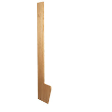 Recruiter-2 Setback End Panel - LH, 12"/24"D x 84"H, Natural Red Oak with Clear Finish