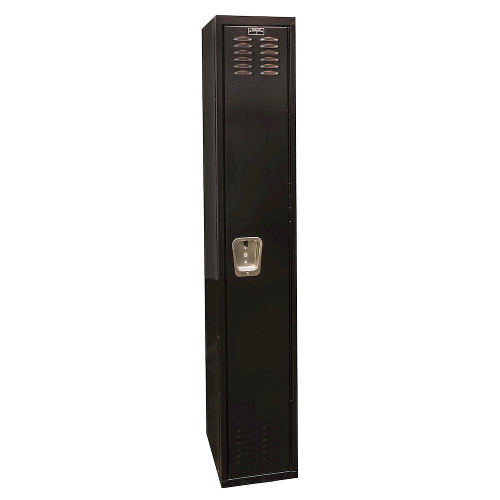 Black Tie Locker, 708 Midnight Ebony, Single Tier, 1-Wide, Assembled