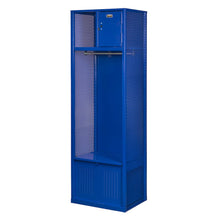 Welded Sport Locker, 717 Grand Slam Blue, Open Front, 1-wide, Welded