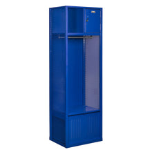 Welded Sport Locker, 717 Grand Slam Blue, Open Front, 1-wide, Welded