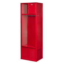 Welded Sport Locker, 721 Relay Red, Open Front, 1-wide, Welded