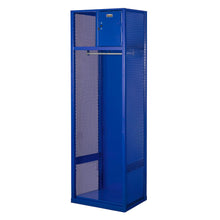 Welded Sport Locker, 717 Grand Slam Blue, Open Front, 1-wide, Welded