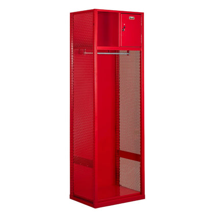 Welded Sport Locker, 721 Relay Red, Open Front, 1-wide, Welded
