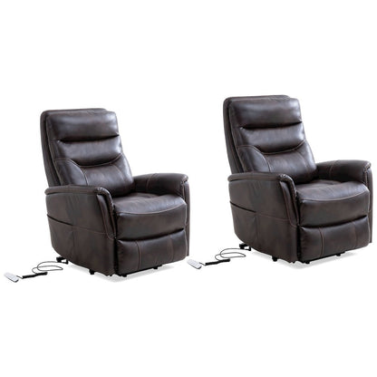 Truffle Recliner Chair Set of 2 – Power Lift Recliner with Headrest