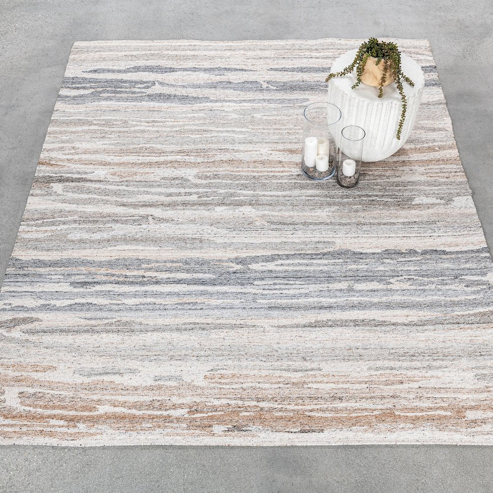 Tenaya 9x12 Handwoven Multi-Color Fabric Performance Area Accent Rug