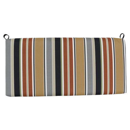 42-inch by 19-inch Patterned Outdoor Spun Polyester Loveseat Cushion