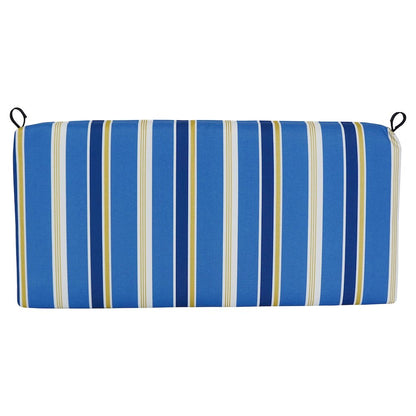 42-inch by 19-inch Patterned Outdoor Spun Polyester Loveseat Cushion