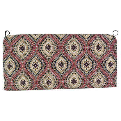 42-inch by 19-inch Patterned Outdoor Spun Polyester Loveseat Cushion