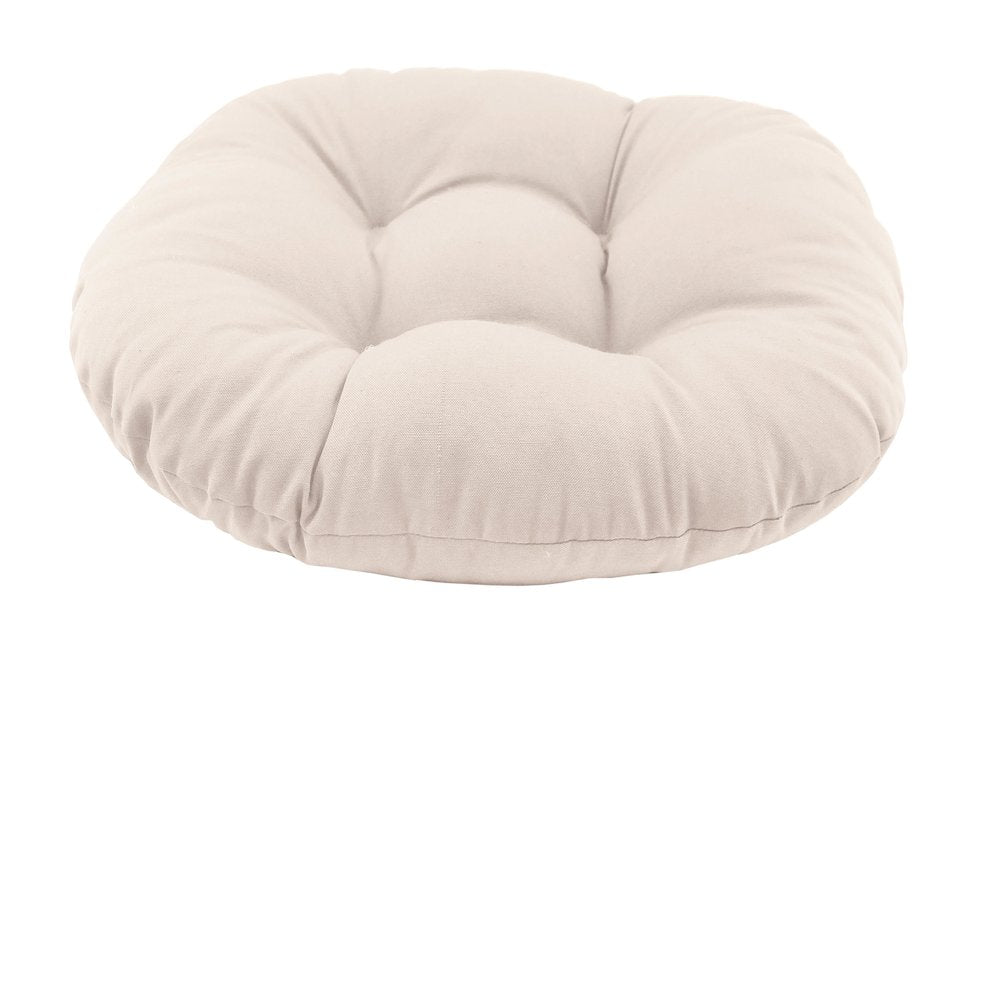 18 inch Round Solid Twill Footstool Cushion  93301-18IN-TW-EG