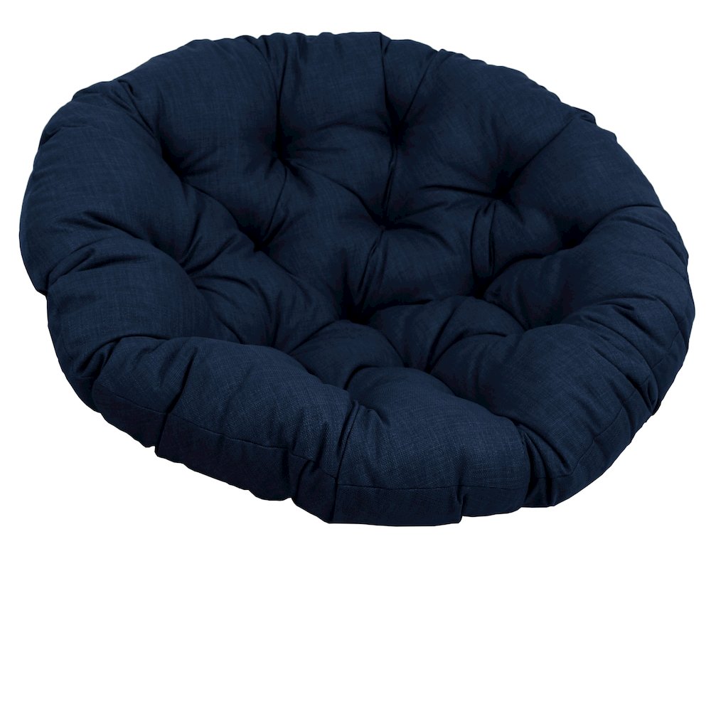 48-inch Solid Outdoor Spun Polyester Papasan Cushion