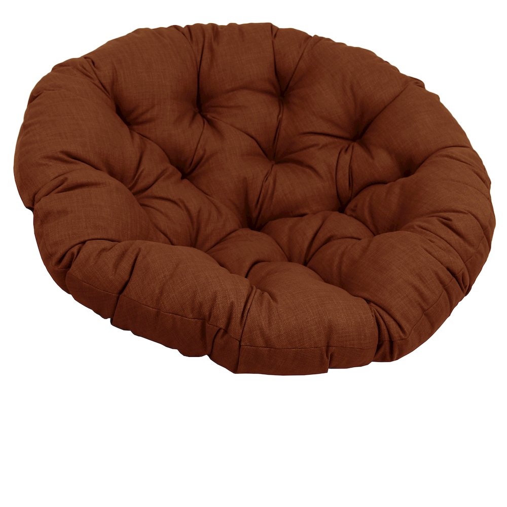 48-inch Solid Outdoor Spun Polyester Papasan Cushion