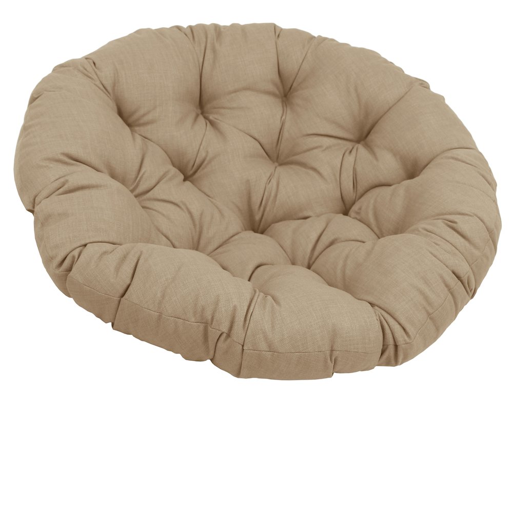 48-inch Solid Outdoor Spun Polyester Papasan Cushion