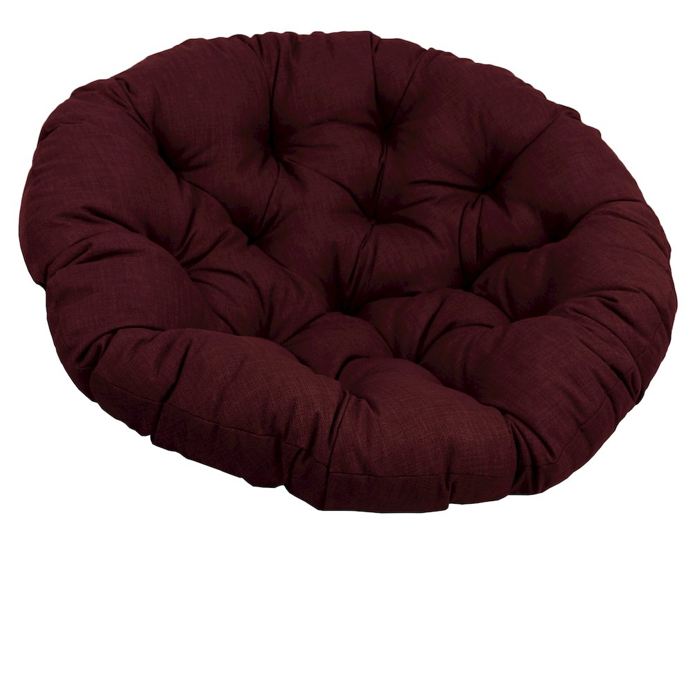 48-inch Solid Outdoor Spun Polyester Papasan Cushion