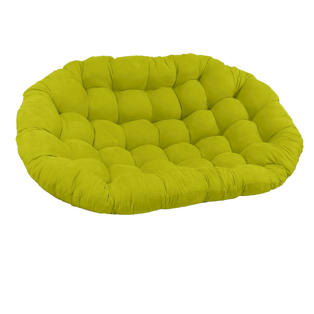 65-inch by 48-inch Solid Microsuede Double Papasan Cushion 93304-MS-ML